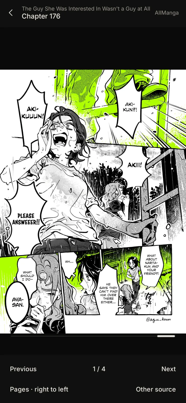 Mofu reader showing a manga page with chapter controls