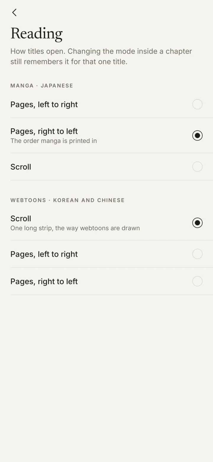 Reading defaults in Settings